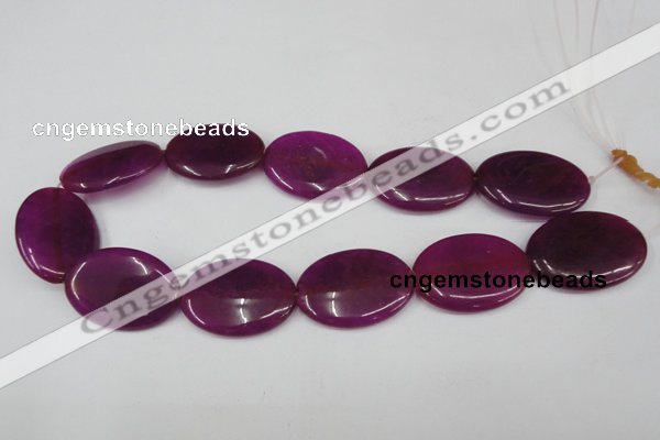 CCN557 15.5 inches 25*35mm oval candy jade beads wholesale