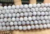 CCN5577 15 inches 8mm round matte candy jade beads Wholesale