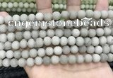 CCN5578 15 inches 8mm round matte candy jade beads Wholesale