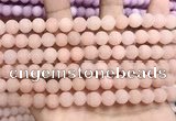 CCN5584 15 inches 8mm round matte candy jade beads Wholesale