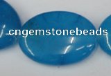 CCN559 15.5 inches 25*35mm oval candy jade beads wholesale