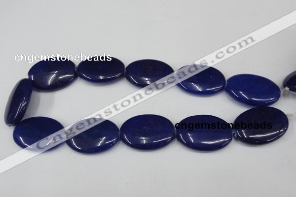 CCN560 15.5 inches 25*35mm oval candy jade beads wholesale