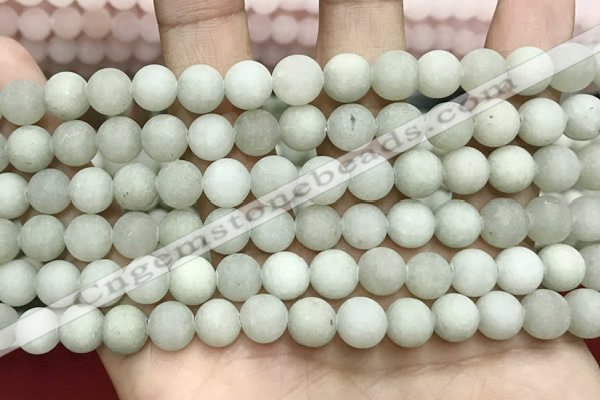 CCN5601 15 inches 8mm round matte candy jade beads Wholesale