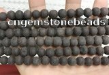 CCN5630 15 inches 8mm round matte candy jade beads Wholesale