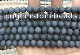 CCN5632 15 inches 8mm round matte candy jade beads Wholesale