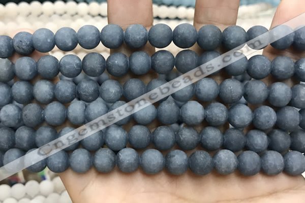 CCN5632 15 inches 8mm round matte candy jade beads Wholesale