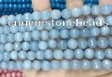 CCN5654 15 inches 8mm faceted round candy jade beads