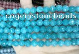 CCN5656 15 inches 8mm faceted round candy jade beads