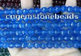 CCN5664 15 inches 8mm faceted round candy jade beads