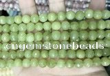 CCN5670 15 inches 8mm faceted round candy jade beads
