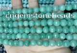 CCN5672 15 inches 8mm faceted round candy jade beads