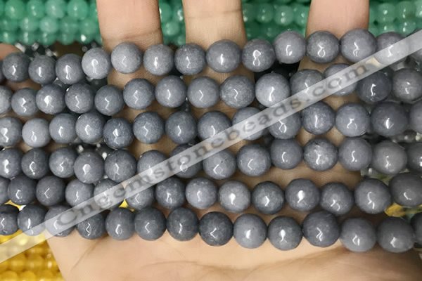 CCN5690 15 inches 8mm faceted round candy jade beads