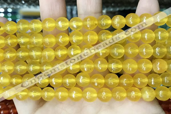 CCN5707 15 inches 8mm faceted round candy jade beads