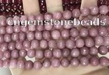 CCN5718 15 inches 8mm faceted round candy jade beads