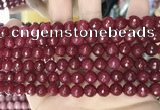 CCN5728 15 inches 8mm faceted round candy jade beads