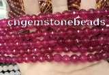 CCN5731 15 inches 8mm faceted round candy jade beads