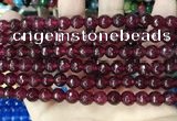 CCN5733 15 inches 8mm faceted round candy jade beads