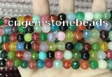 CCN5742 15 inches 8mm faceted round candy jade beads