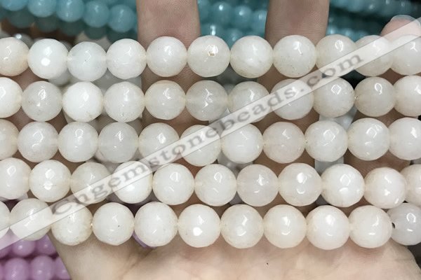 CCN5761 15 inches 10mm faceted round candy jade beads