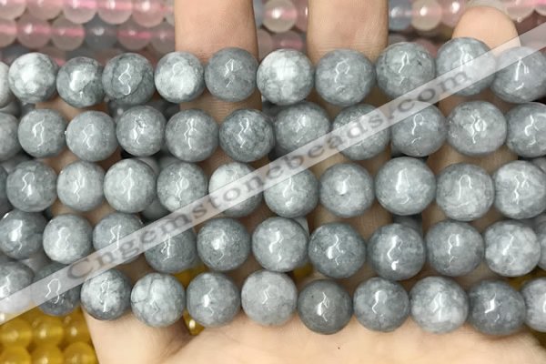 CCN5768 15 inches 10mm faceted round candy jade beads