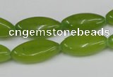 CCN577 15.5 inches 10*20mm marquise candy jade beads wholesale