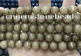 CCN5775 15 inches 10mm faceted round candy jade beads