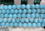 CCN5781 15 inches 10mm faceted round candy jade beads