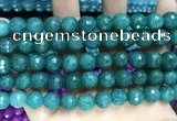 CCN5783 15 inches 10mm faceted round candy jade beads