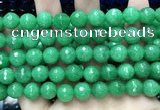 CCN5787 15 inches 10mm faceted round candy jade beads