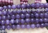 CCN5797 15 inches 10mm faceted round candy jade beads