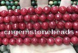 CCN5811 15 inches 10mm faceted round candy jade beads