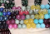 CCN5819 15 inches 10mm faceted round candy jade beads