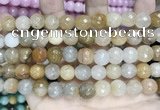 CCN5823 15 inches 10mm faceted round candy jade beads