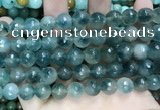 CCN5826 15 inches 10mm faceted round candy jade beads