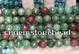 CCN5834 15 inches 10mm faceted round candy jade beads