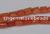 CCN585 15.5 inches 8*8mm square candy jade beads wholesale