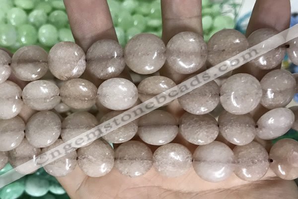CCN5864 15 inches 15mm flat round candy jade beads Wholesale