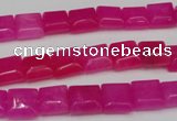 CCN587 15.5 inches 8*8mm square candy jade beads wholesale