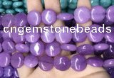 CCN5876 15 inches 15mm flat round candy jade beads Wholesale