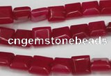 CCN588 15.5 inches 8*8mm square candy jade beads wholesale