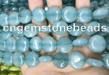 CCN5887 15 inches 15mm flat round candy jade beads Wholesale