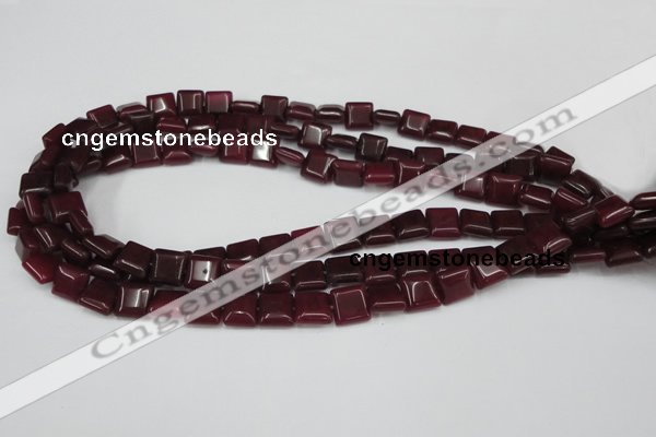 CCN589 15.5 inches 10*10mm square candy jade beads wholesale