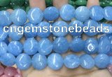 CCN5890 15 inches 15mm flat round candy jade beads Wholesale