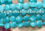 CCN5895 15 inches 15mm flat round candy jade beads Wholesale