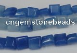 CCN590 15.5 inches 8*8mm square candy jade beads wholesale