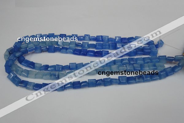 CCN590 15.5 inches 8*8mm square candy jade beads wholesale