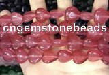 CCN5951 15 inches 14*14mm heart candy jade beads Wholesale