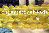 CCN5954 15 inches 14*14mm heart candy jade beads Wholesale