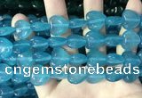 CCN5955 15 inches 14*14mm heart candy jade beads Wholesale