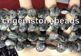 CCN5963 15 inches 14*14mm heart black labradorite beads Wholesale